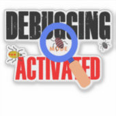 Cobol-Programmier-Debug-Modus aktiviert Sticker (Vorderseite)