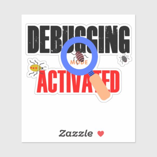 Cobol-Programmier-Debug-Modus aktiviert Sticker (Blatt)