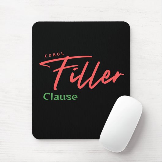 Cobol-Programmier-Füllklausel Mousepad (Mit Mouse)