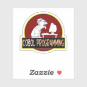 COBOL-Programmierer - Coding-Legende aus der alten Aufkleber (Blatt)