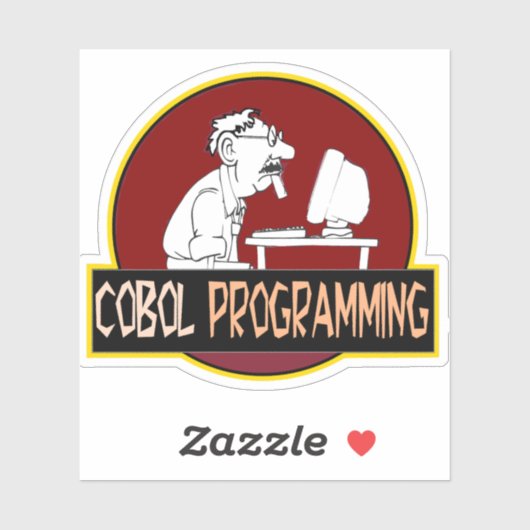 COBOL-Programmierer - Coding-Legende aus der alten Aufkleber (Blatt)