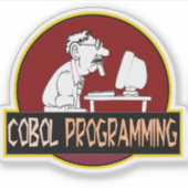 COBOL-Programmierer - Coding-Legende aus der alten Aufkleber (Vorderseite)