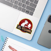 COBOL-Programmierer - Coding-Legende aus der alten Aufkleber (Laptop mit iPhone)
