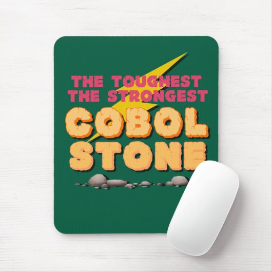 Cobol-Programmiersprache als ein starker Stein  Mousepad (Mit Mouse)