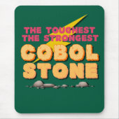 Cobol-Programmiersprache als ein starker Stein  Mousepad (Vorne)