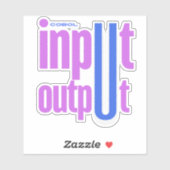 Cobol-Programmiersprache Eingabe-Ausgabe-Bereich Aufkleber (Blatt)