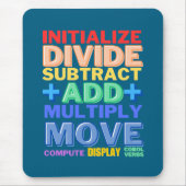 Cobol-Programmiersprache Grundlegende Verben Mousepad (Vorne)
