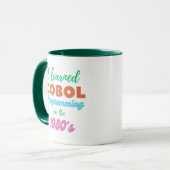 Cobol-Programmiersprache in den 1980er Jahren gele Tasse (Vorderseite Links)