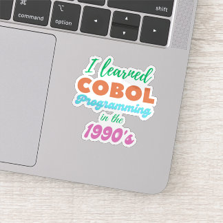 Cobol-Programmiersprache in den 90er Jahren erlern Aufkleber