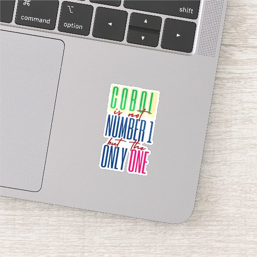 Cobol-Programmiersprache ist die einzige Sticker (Ausschnitt)