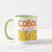 Cobol-Programmiersprache ist leise aber groß Tasse (Links)