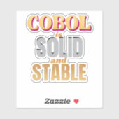 Cobol-Programmiersprache ist stark und stabil Aufkleber (Blatt)