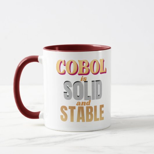 Cobol-Programmiersprache ist stark und stabil Tasse (Links)