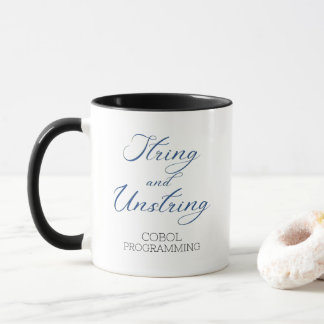 Cobol-Programmiersprache String und Unstring Verb Tasse