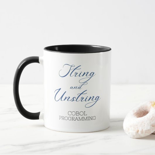 Cobol-Programmiersprache String und Unstring Verb Tasse (Mit Donut)