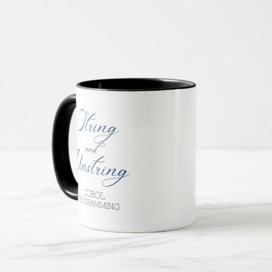 Cobol-Programmiersprache String und Unstring Verb Tasse (Vorderseite Links)