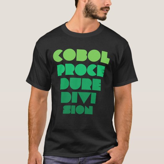 Cobol-Programmiersprache-Verfahrensabteilung T-Shirt (Vorderseite)