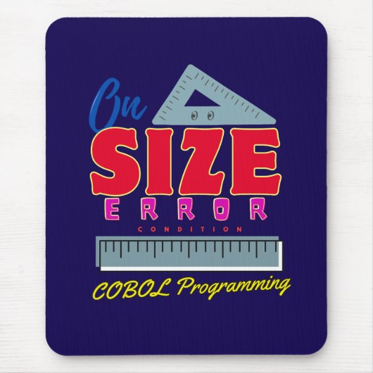Cobol-Programmierung bei Größenfehlerbedingung Mousepad (Vorne)
