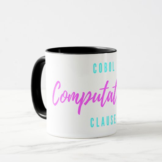 Cobol-Programmierung Computational Usage-Klausel Tasse (Vorderseite Links)