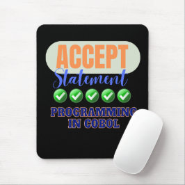 Cobol-Programmierung mit Accept-Anweisung Mousepad