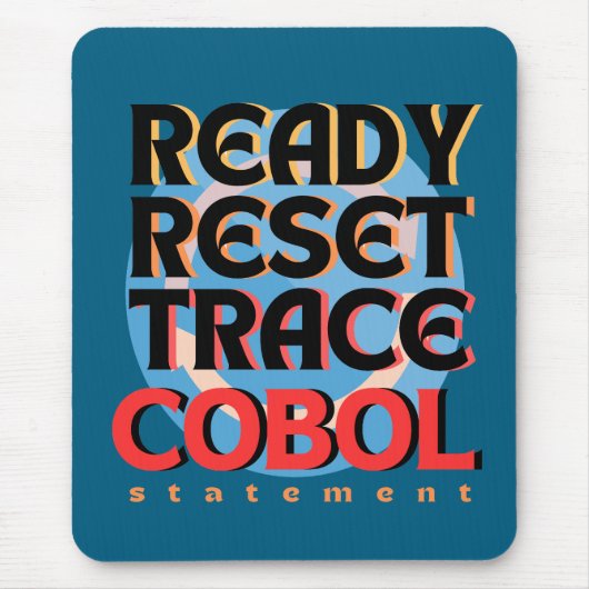 Cobol-Programmierung Reset-Trace Mousepad (Vorne)