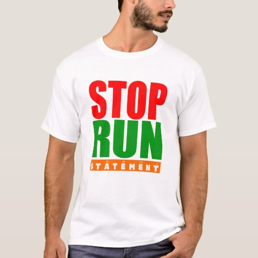 Cobol-Programmierung Stop Run-Anweisung T-Shirt (Vorderseite)