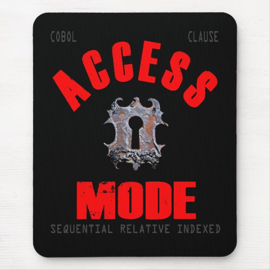 Cobol-Programmierzugriffsmodus Mousepad (Vorne)