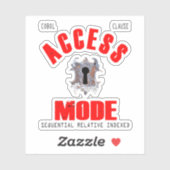 Cobol Programming Access Mode Sticker (Blatt)