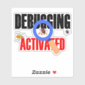 Cobol Programming Debug Mode Activated Sticker (Blatt)