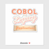 Cobol Programming Language Legacy Sticker (Blatt)