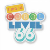 Cobol Programming Level 66 Sticker (Vorderseite)