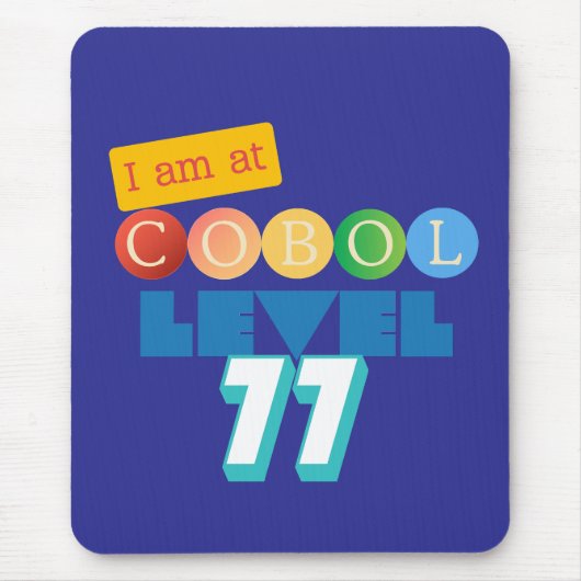 Cobol Programming Special Level 77 Number Mousepad (Vorne)