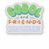Cobol und Freunde Programmiersprachen Aufkleber (Vorderseite)