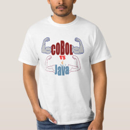 Cobol vs. Java Programming Languages Showdown T-Shirt