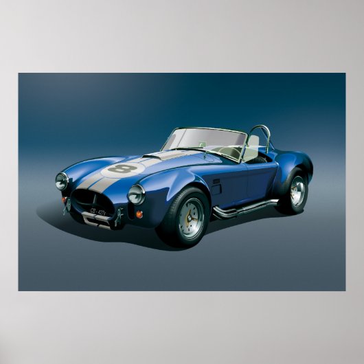 Cobra-427s blaues Poster (Vorne)