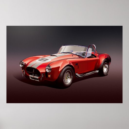 Cobra-427s rotes Poster (Vorne)