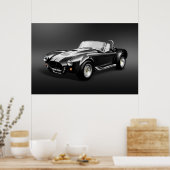 Cobra-427s schwarzes Poster (Küche)