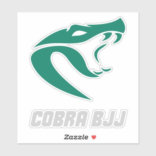 Cobra BJJ Grappling Kämpfer Aufkleber (Blatt)