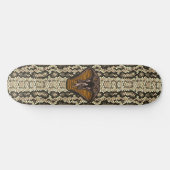 Cobra Fangs Imitats Snakeskin Reptilian Schlange Skateboard (Horizontal)