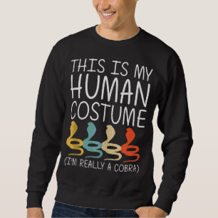 Cobra Halloween Tierschlange Halloween-Geschen Sweatshirt
