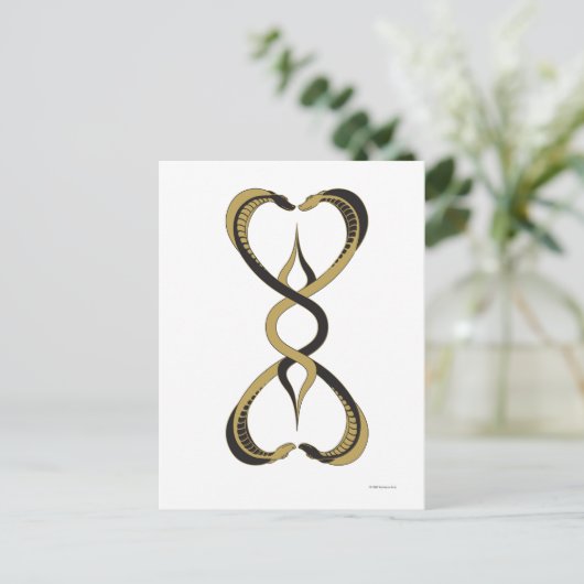 Cobra Hearts Postkarte (Stehend Vorderseite)