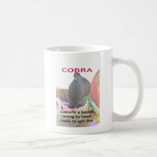Cobra in Basket Art Print Kaffeetasse