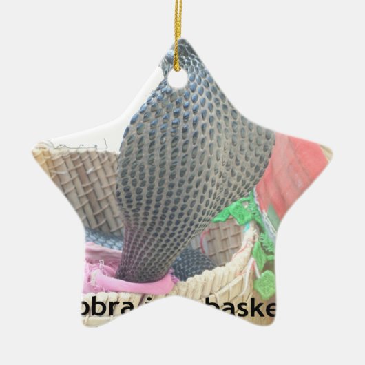 Cobra in Basket Art Print Keramikornament (Vorne)