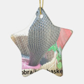 Cobra in Basket Art Print Keramikornament (Links)
