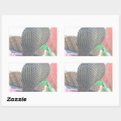 Cobra in Basket Art Print Rechteckiger Aufkleber (Blatt)