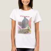 Cobra in Basket Art Print T-Shirt (Vorderseite)