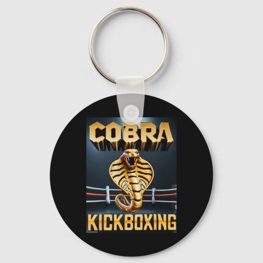 Cobra Kickboxing Design By Don Castillo Schlüsselanhänger (Vorderseite)