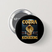 Cobra Kickboxing Design von Don Castillo Button (Vorne & Hinten)