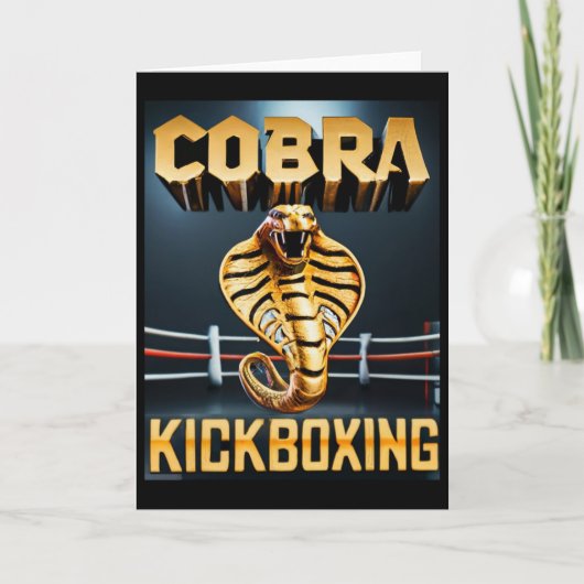 Cobra Kickboxing Design von Don Castillo  Karte (Vorderseite)