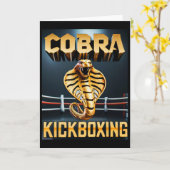 Cobra Kickboxing Design von Don Castillo  Karte (Gelbe Blume)